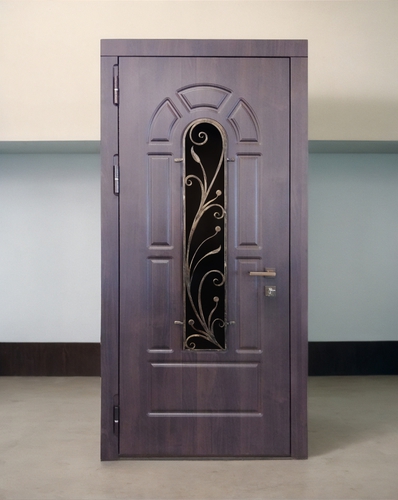 МДФ дверь с решеткой